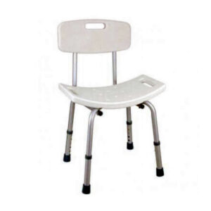 silla de baño con asas laterales regulable en altura