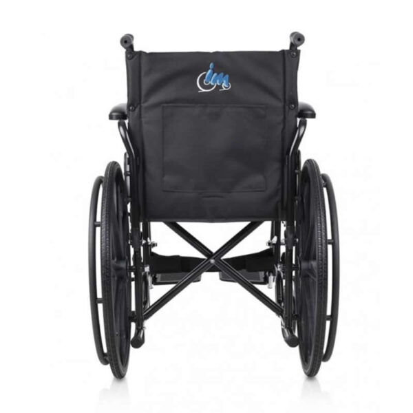 silla de ruedas plegable negra